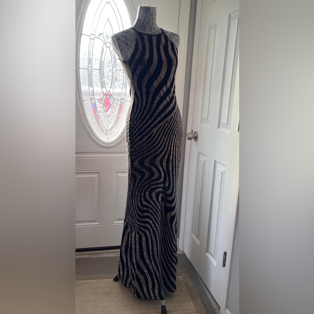 Jump Apparel PROM/PARTY/COCKTAIL/WEDDING dress, size 7/8 black/rose gold dress